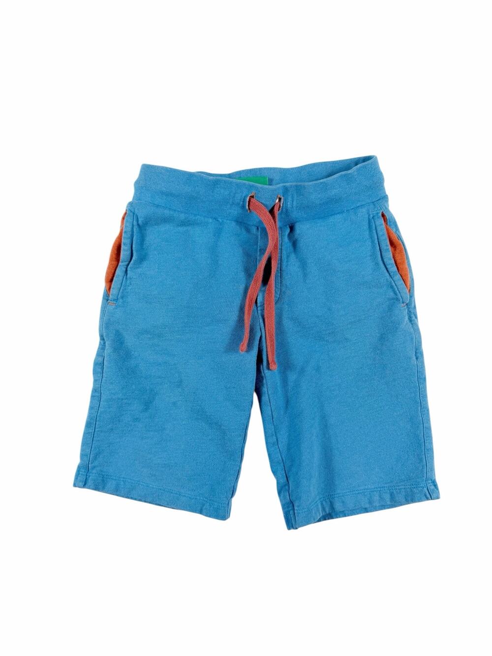 Little Green Radicals Organic Cotton Sweat Shorts Blue Orange Size 6–7 Years